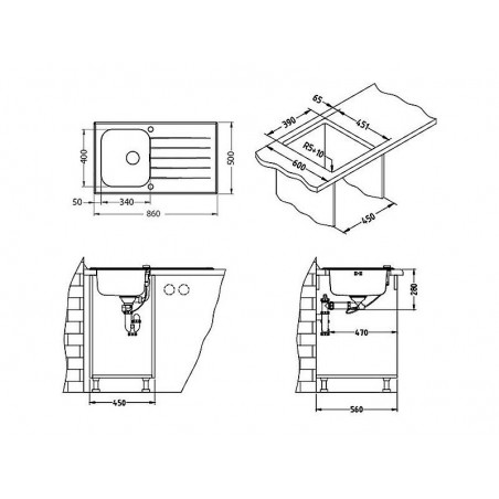 Alveus Glassix 10 sudoper bijeli