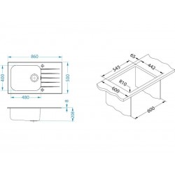 Alveus Glassix Up 40 sudoper bijeli