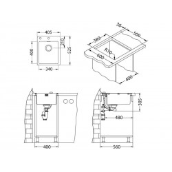 Alveus Pure Up 10 sudoper inox