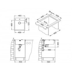 Alveus Pure 20 sudoper inox