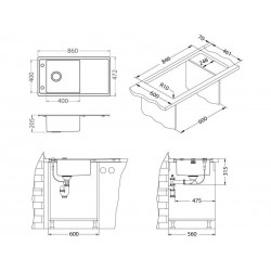 Alveus Stricto 20 sudoper inox