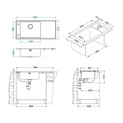 Alveus Stricto 30 sudoper lijevi, inox