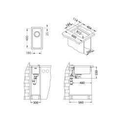 Alveus Quadrix 10 sudoper inox