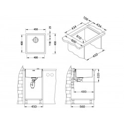 Alveus Quadrix 30 sudoper inox