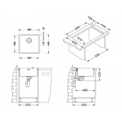 Alveus Quadrix 40 sudoper inox