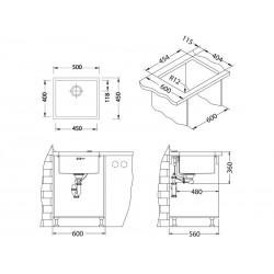 Alveus Quadrix 40 sudoper inox