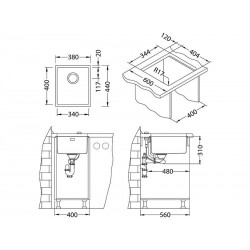 Alveus Kombino 20 sudoper inox