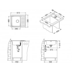 Alveus Galeo 10 sudoper inox