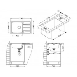 Alveus Galeo 20 sudoper inox