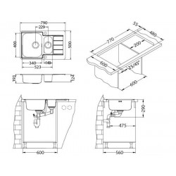 Alveus Line Maxim 70 sudoper inox