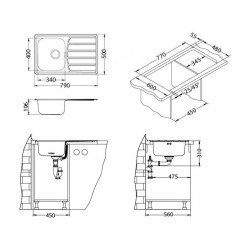 Alveus Zoom Maxim 20 sudoper inox