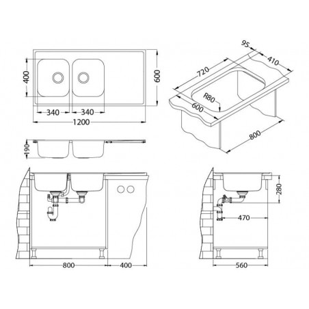 Alveus CLASSIC PRO 100 sudoper inox