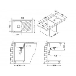 Alveus ELEGANT  30 sudoper inox