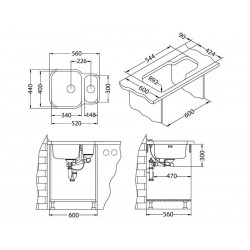 Alveus Duo 70 sudoper inox