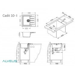 Alveus Cadit 10 sudoper CARBON - G91