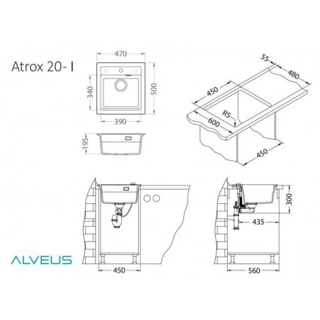 Alveus Atrox 20 sudoper BEIGE - G55