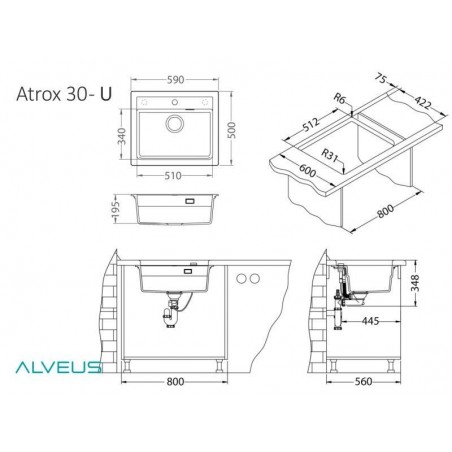 Alveus Atrox 30 sudoper TERRA - G22