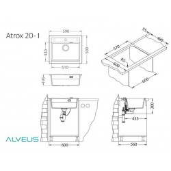 Alveus Atrox 30 sudoper BEIGE - G55