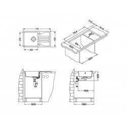 Alveus Galapagos 30 sudoper BEIGE - G55