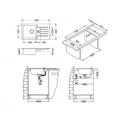 Alveus Niagara 70 sudoper ARCTIC  - G11
