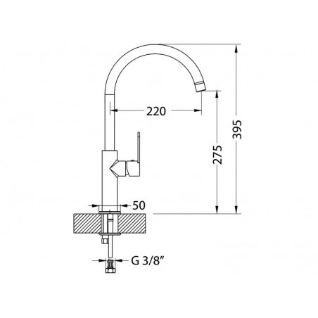 Alveus Arc 80 slavina crna