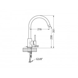 Alveus slavina ELZA inox