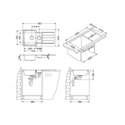 Alveus LINE 10 sudoper inox