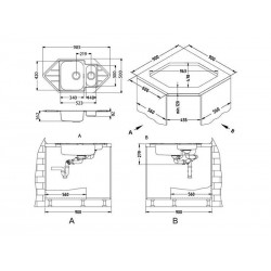 Alveus LINE 40 sudoper