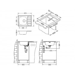Alveus ZOOM 10 sudoper inox