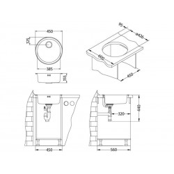 Alveus Form 10 sudoper inox satin