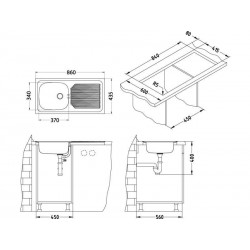 Alveus BASIC 10 sudoper inox satin