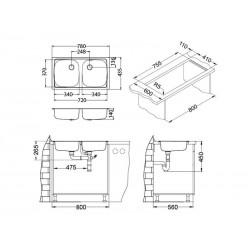 Alveus BASIC 160 sudoper, satin
