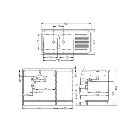 Alveus CLASSIC 100 sudoper, inox satin