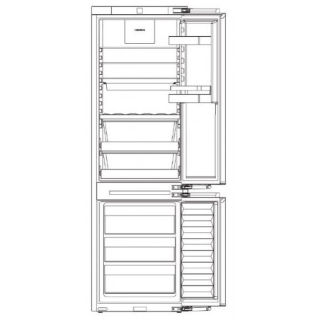 Bora Cool C178KG  ugradbeni kombinirani hladnjak