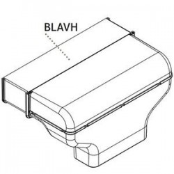 BORA Basic BLAVH1 kutno proširenje ispušnog zraka horizontalno