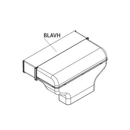BORA Basic BLAVH1 kutno proširenje ispušnog zraka horizontalno