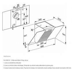 Miele DA 6096 W zidna napa