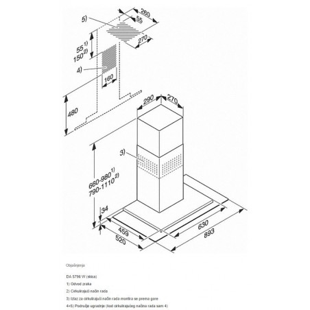 Miele DA 5796 W Next Step zidna napa