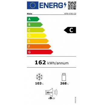 Miele KFN 4795 CD bb kombinirani hladnjak