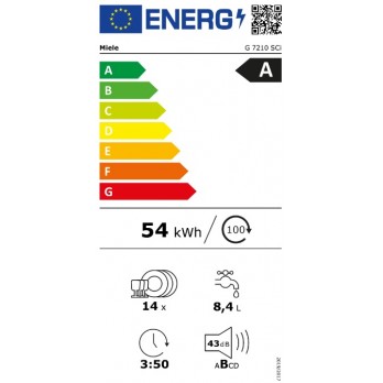 Miele G 7210 SCi ugradbena perilica posuđa