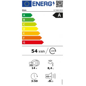 Miele G 7260 SCVi ugradbena perilica posuđa