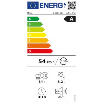Miele G 5811SCi Active Plus ugradbena perilica posuđa