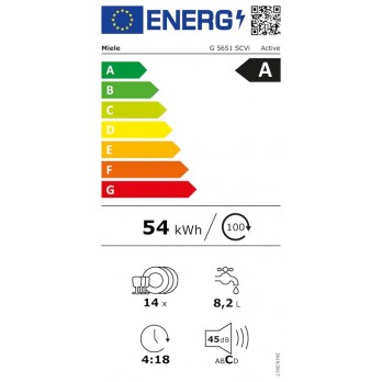 Miele G 5651SC Vi Active ugradbena perilica posuđa