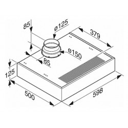 Miele DA 1260 podgradbena napa